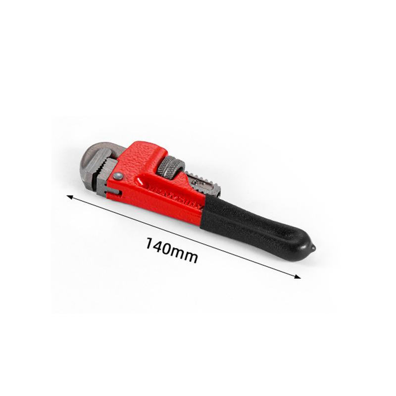 New Straight Heavy Pipe Wrench Adjustable Aluminum Plumber s Wrench Universal Water Pipe Wrench Household Manual Repair Tools 2 inches