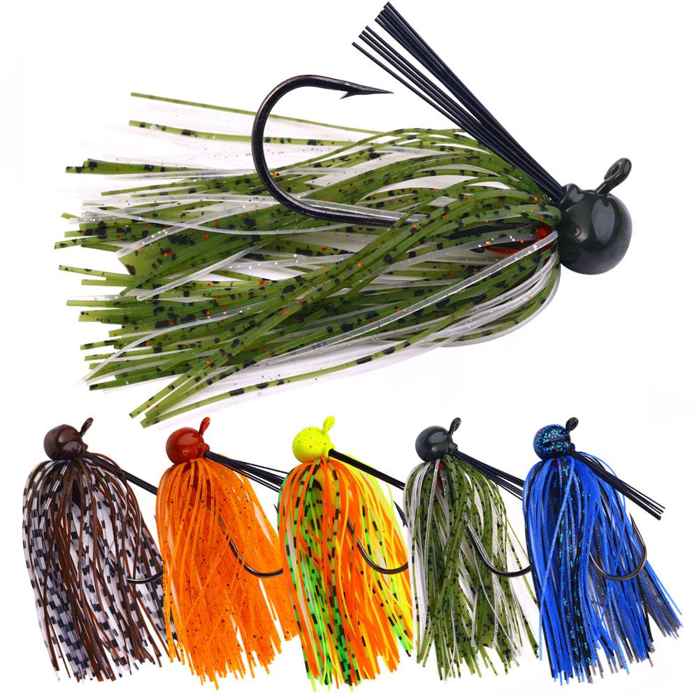 Football Jig Spinner Bait Weedless Jig Chatter Bait Fishing Lure Chatterbait Wobbler For Bass Fishing Tackle