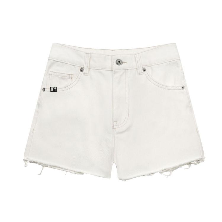 New MLB Casual Shorts Women's White 31DPW5131-50I