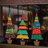 Merry Christmas Christmas Tree Stars Wall Stickers Home Decals Living Room Decorations DIY PVC Holiday Window Stickers