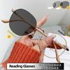 Metal Frame Reading Glasses Women Men Blue Light Blocking Eye Protection Eyeglasses Photochromic Multifocal Presbyopia Eyewear