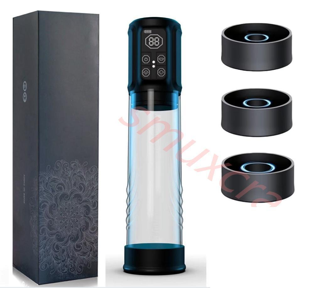 Penile Vacuum Pump Penis Enlargement Enhancer Ring Electric Penis Pump Sex Toys for Men Male Masturbator Penis Extender 18+