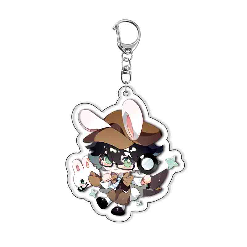 

Bungo Stray Dogs Cute Anime Keychain For Nakahara Chuya Nakajima Atsushi Ryunosuke Akutagawa Dazai Osamu Edogawa Rampo 6 cm