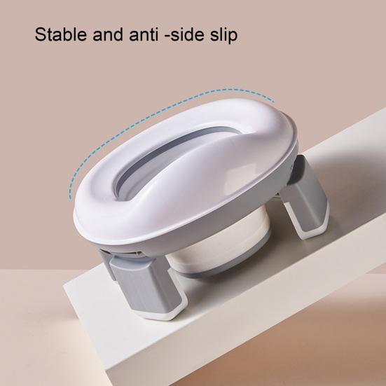 Portable Baby Toilet Seat Safe Comfortable Convenient Foldable Design Wide Application Baby Toilet for Travel