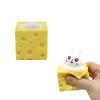 1/3/6/12 Stück Pop-Up Hase Karotte Quetschspielzeug Angstlinderung Poppender Hase Käse Fidget Spielzeug Langsam aufsteigend Entspannung Stressball Osterkorb Füllmaterial