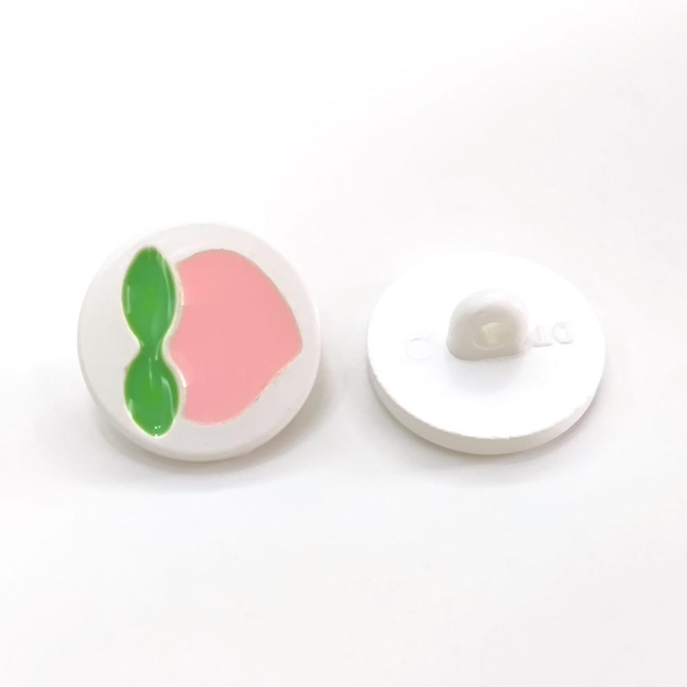 

10 шт. Красивые пуговицы-тюльпаны 17,5 мм круглые пластиковые пуговицы с цветным узором в виде тюльпана аксессуары для одежды 15mm