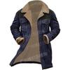 Autumn and winter men's coat suede color matching jacket multi-pocket coat 1 color doma