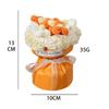 Handmade Knitted Finished Rose Flowers Bouquet Room Decoration Colorful Mini Finished Crochet Bouquet Birthday Valentine's Gift