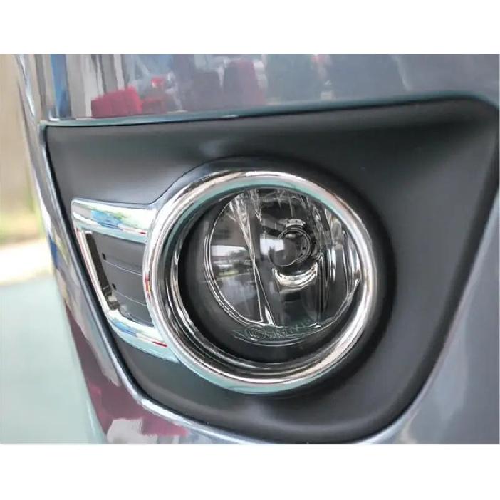 Left Right Chrome Front Bumper Fog Lamp Light Cover Fog Light Cover Fits Citroen C4  2008 2009 2010 2011