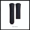 Konvex 27x19mm Mit 22mm Faltschließe Schwarzes Gummi-Uhrenarmband Zubehör Für HUBLOT Armband Wasserdicht Für F1 Formel1 Zubehör