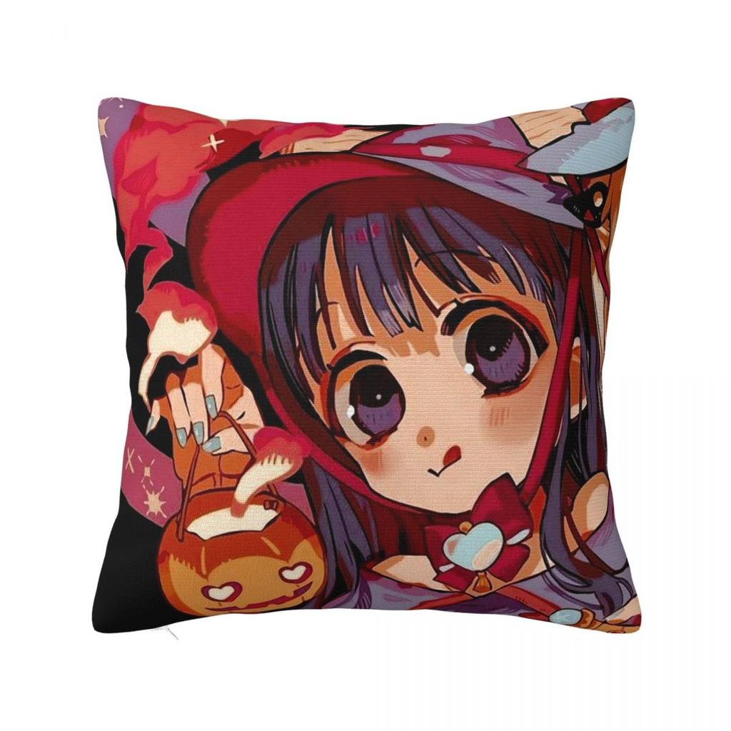 Love Toilet Bound Hanako Kun Square Pillowcase Cushion Cover Pillow Case Throw Pillow Cover for Home Bedroom Car