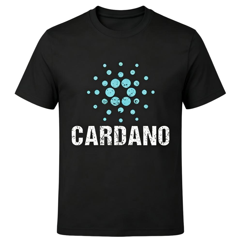 Cardano ADA Crypto Logo Black T-Shirt