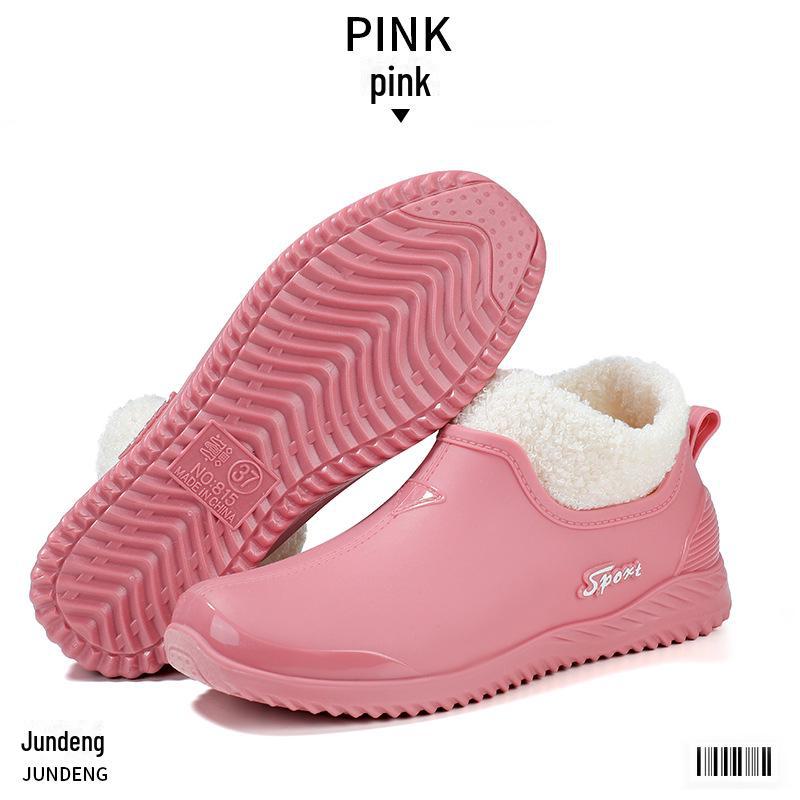 

Элегантные женские низкие водонепроницаемые резиновые сапоги - нескользящая резиновая обувь для работы на кухне (Летняя коллекция) Size 41