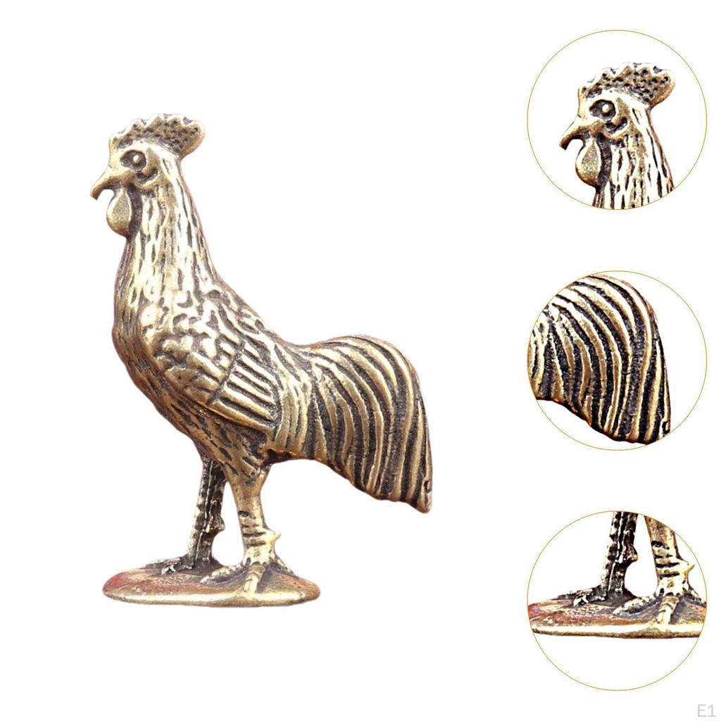Brass Statue, Animal Collectible Figurine, Desktop Ornament for Home Office Living Room Garden