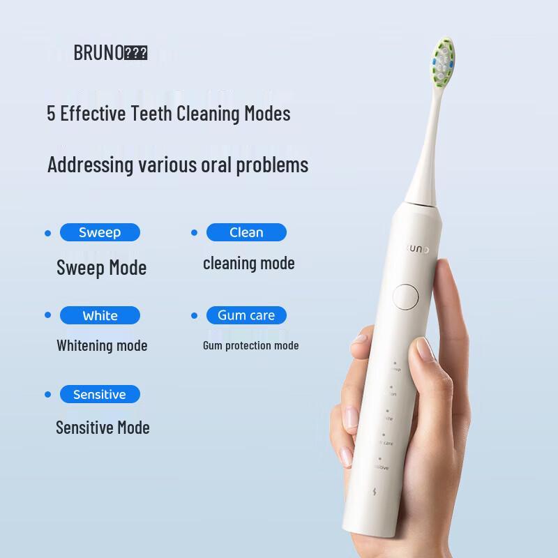 BRUNO Smart Sonic Electric Toothbrush CN plug (adapter included)