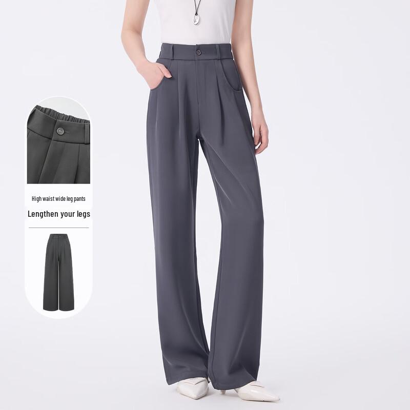 FivePlus Women s High-Waisted Pleated Wide-Leg Trousers XL