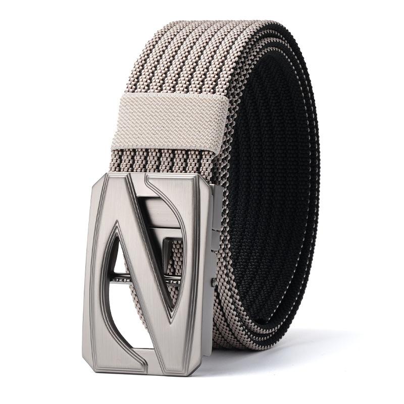 New Belt Men's Automatic Buckle Nylon Tactical Braided Belt Middle Aged and Young People Outdoor Belt Belt Belt
