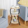 ZEXVIDA Round Retro Side Coffee Bedside Living Room Side Sofa Side Folding Side 30cm Wide X 30cm Deep X 55cm High Table, Table, Table, Table, Table,