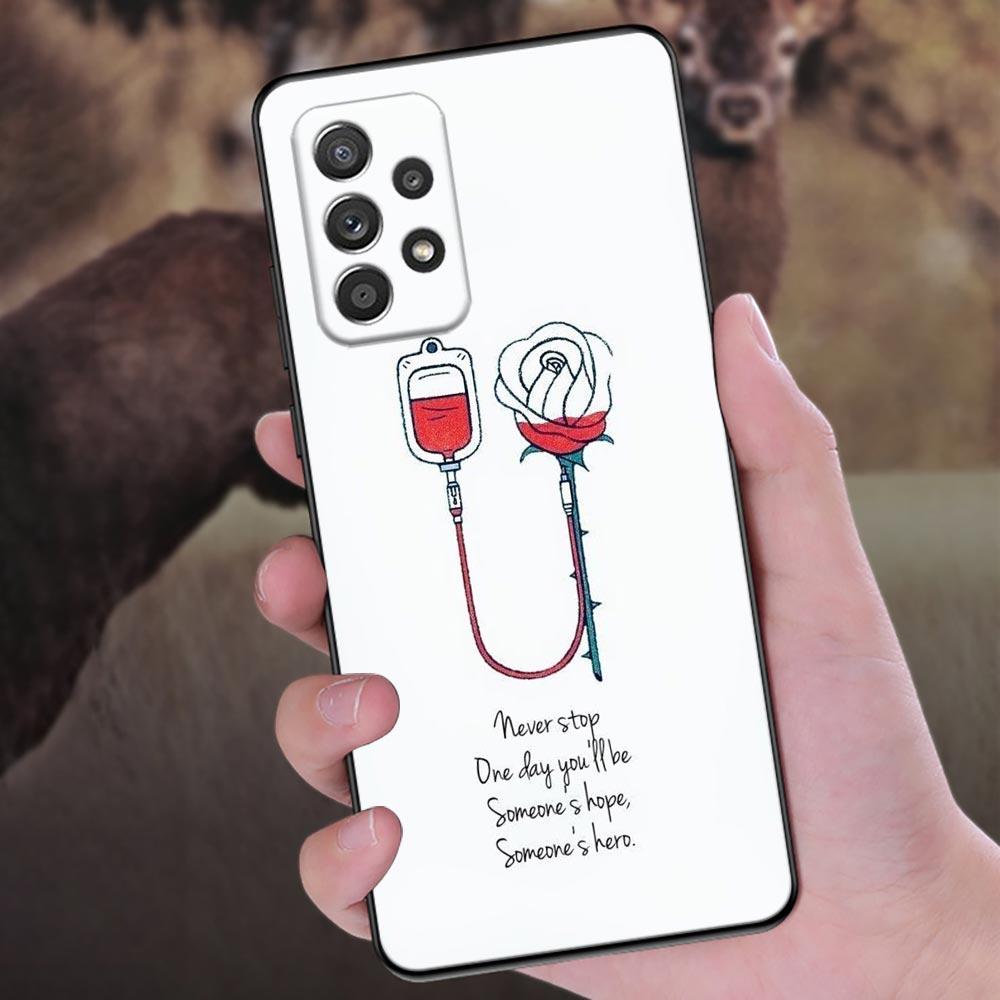 Nurse Medical Heart Stethoscope Phone Case For Samsung Galaxy A57 A56 A37 A55 A36 A26 A54 A52 A35 A34 A25 A17 A16 A15 A07 Cover
