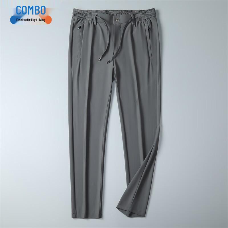 Kangbo Men s Ice-Feel Casual Straight-Leg Pants 30
