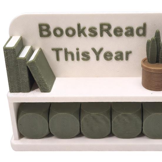 Yousheng Book Read This Year Counter 3D Reading Challenge Tracker Sign Bookish Gifts for Book Lovers Librarian Reader Table Shelf Bookshelf Decor