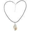 Resin Conch Pendant Necklace Fashionable Resin Conch Necklace Unique Pendant Neckchain for Daily Wear Parties