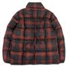 TAION Red Check Mountain Packable Volume Down Parka Jacket Men's Black Red M Jacket M Black / redUsed