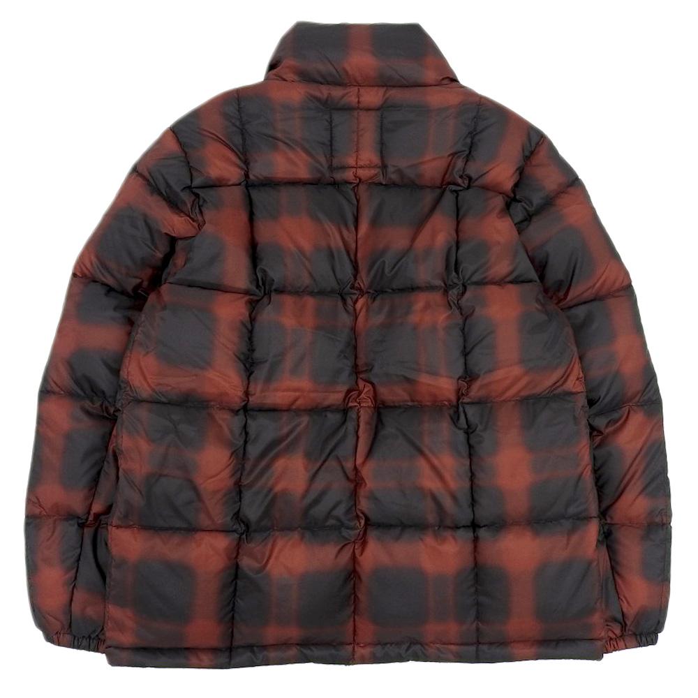 TAION Red Check Mountain Packable Volume Down Parka Jacket Men's Black Red M Jacket M Black / redUsed
