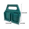Battery Organizer Rack 4-Slot Compact Battery Holder For Drawer Space-Saving Design Small Tool Storage Container For Workshop