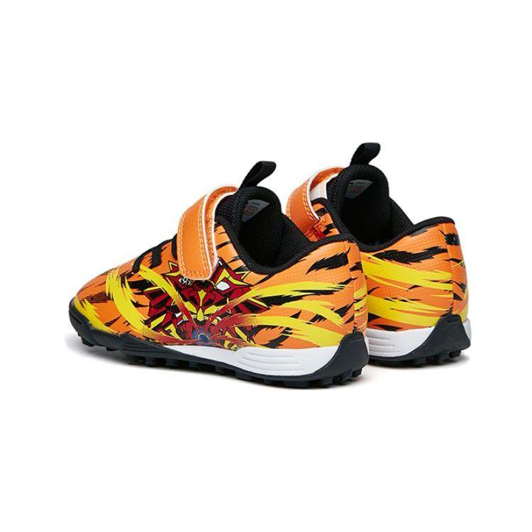 Anta Artificial Turf Non-Slip Wear-Resistant Low-Top Soccer Shoes Kids sneaker Orange Black 312229951-1