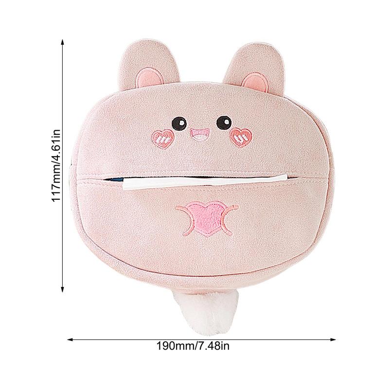 Tissue Box Holder For Car Car Tissue Holder Tissue Dispenser Cartoon Napkin Box Covers Paper Storage Soft Napkin Holder For Cars
