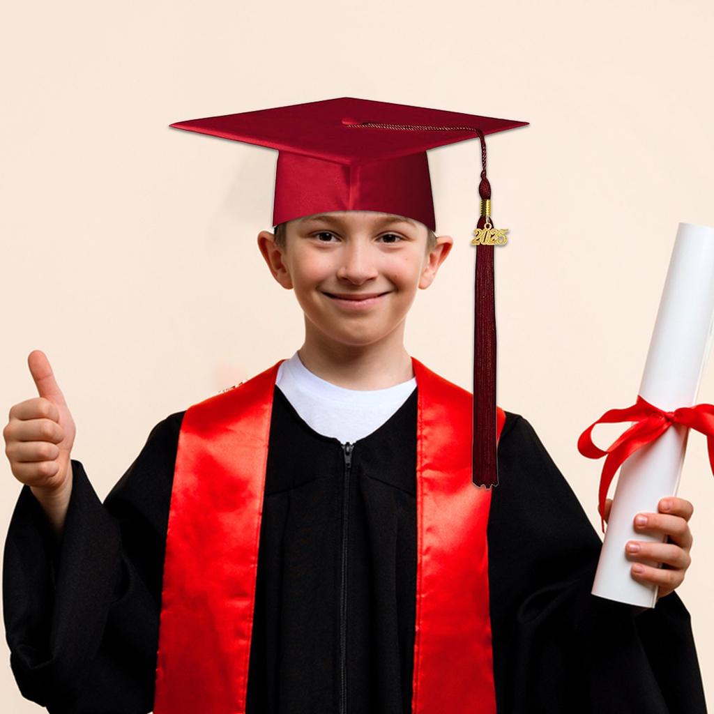 1pc Graduation Hat With Removable Year Charm Knitted Doctoral Hat Graduation Cap Personalized Master Degree Hat Bachelor Hat