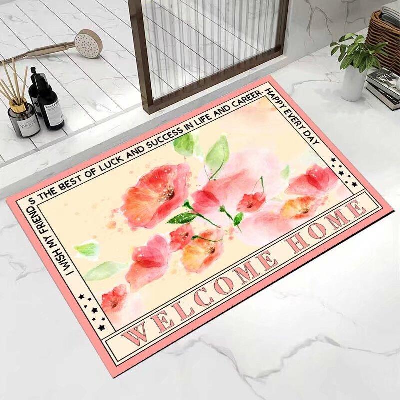 Soft diatom mud absorbent mat floor mat bathroom bathroom toilet kitchen entry door non-slip foot mat door mat