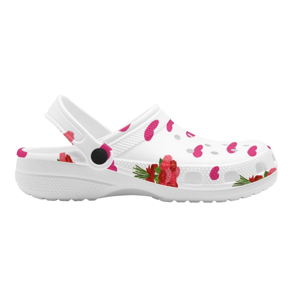 Allover Printed EVA Clogs Sandals Adult Unisex Easy Wear Breathable Slip On Casual Slippers Soft Sole Summer Shoes Daily Wear