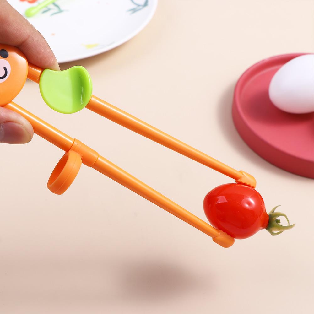 Cute Bear Frog Animal Silicone Tableware Eating Training Tools Baby Practice Helper Kids Chopsticks