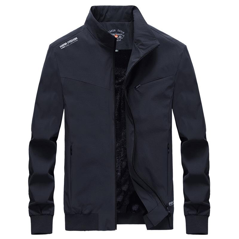 Men's Autumn and Winter New Jacket Men's Fleece Thickened Thermal Casual Jacket Jacket