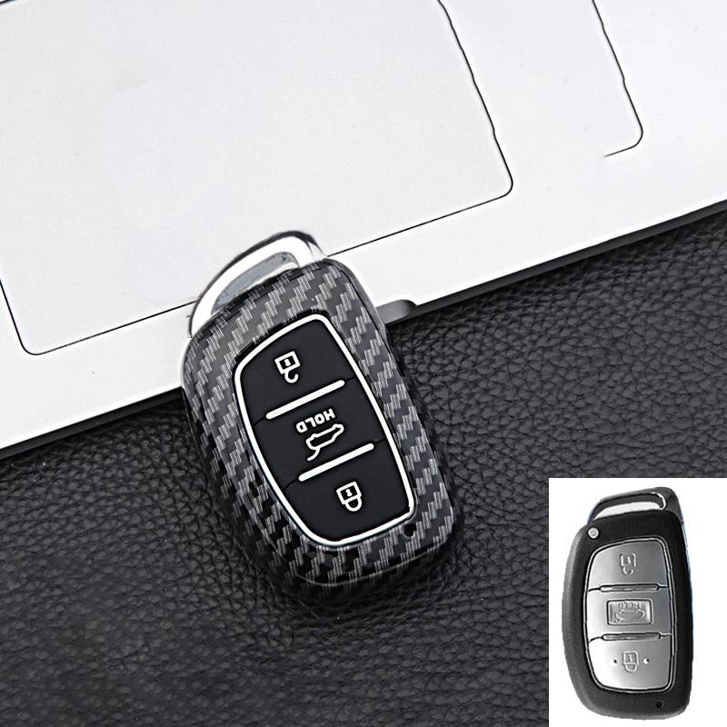 3 4 Button Abs Car Smart Key Case Cover For Hyundai Tucson Santa Fe Rena Sonata Elantra Creta Ix35 Ix45 I10 I30 I40 Accessories