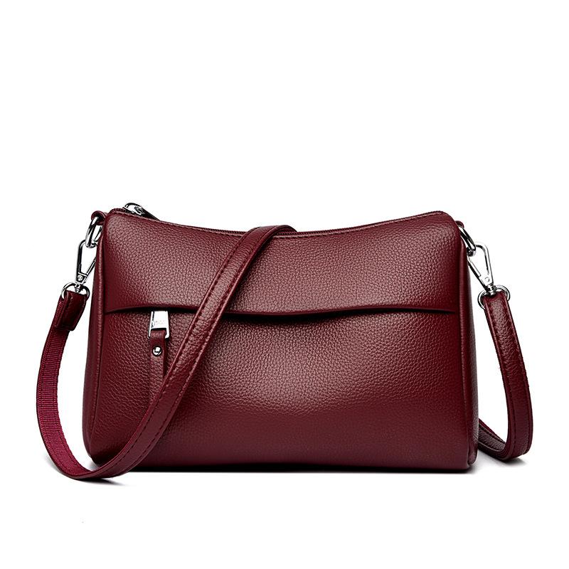 Damentasche neue weiche Leder Mutterschaftstasche Umhängetasche Damen atmosphärische Schulter Umhängetasche Handtasche