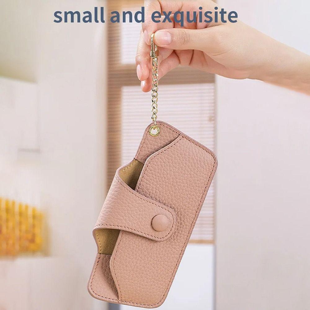 Handmade Genuine Leather Glasses Case Portable Reading Glasses Storage Bag  Sun Glasses