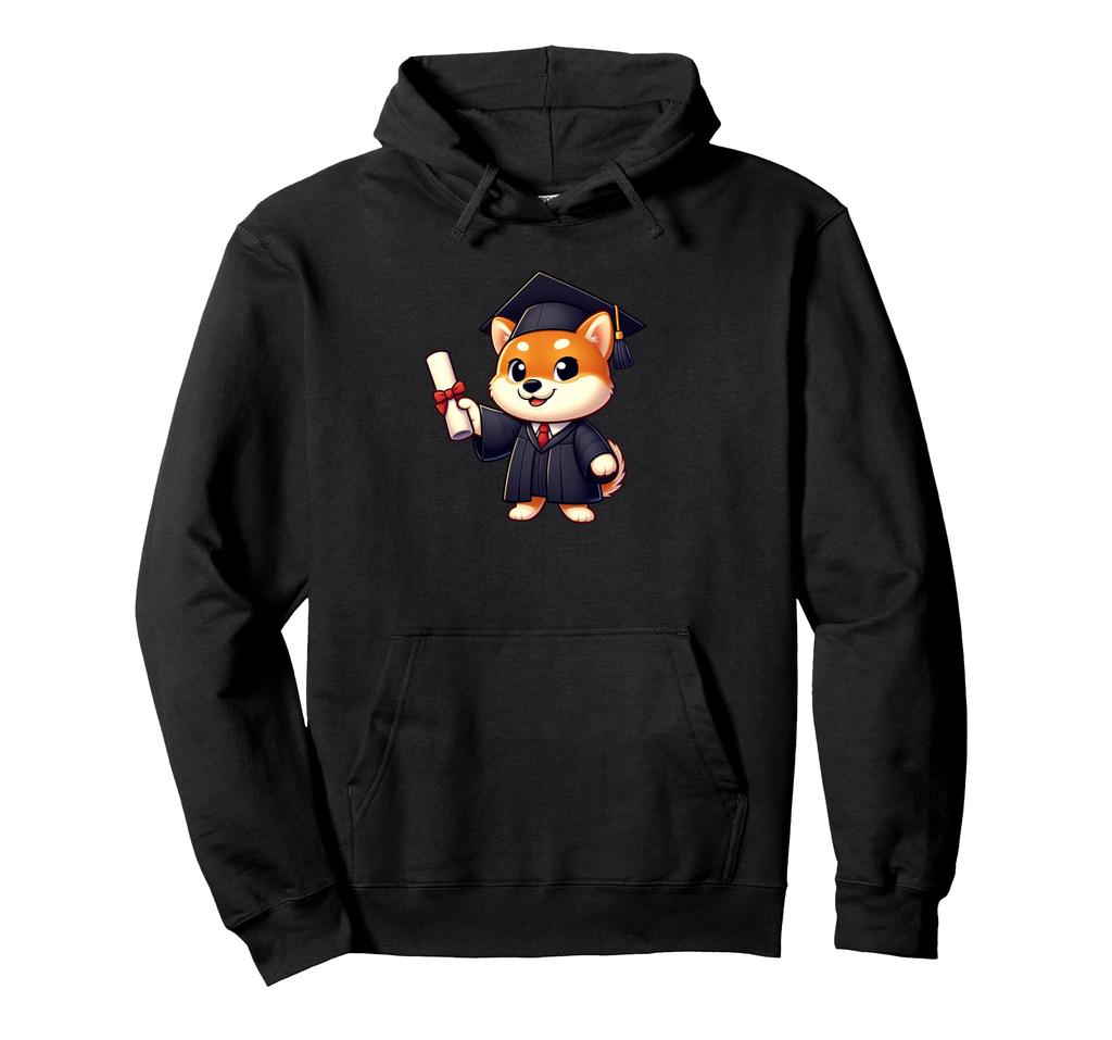 Shiba Inu Abschluss Hund Interessanter Schul-Hoodie