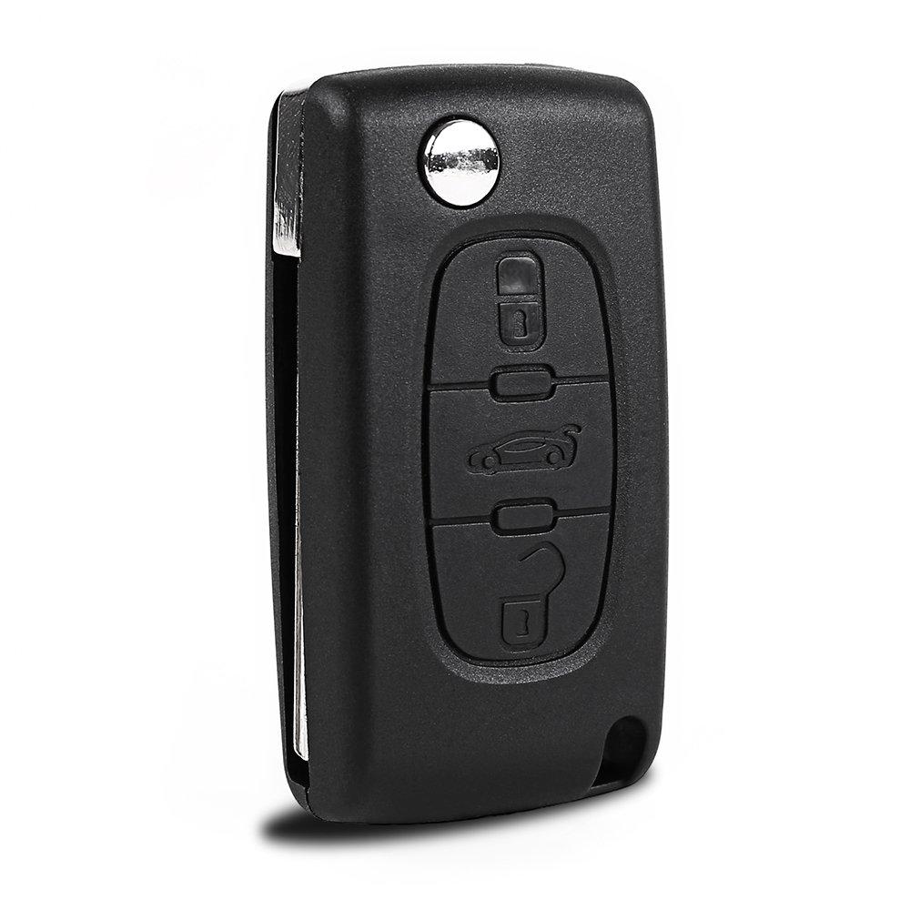 

Peugeot Ремонт, Замена и Запасной Корпус Ключа-Пульта 3 Кнопки Складной Держатель Ключа (Пежо 207 307 407 308 607)