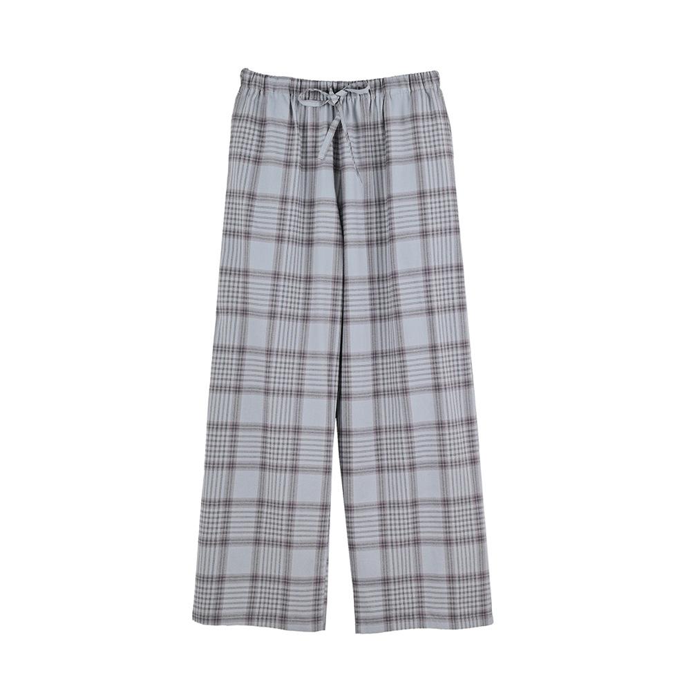 Unisex Plaid Flannel Lounge Pants Loose Fit Pajama Bottoms Casual Sleepwear Home Bottoms Trousers