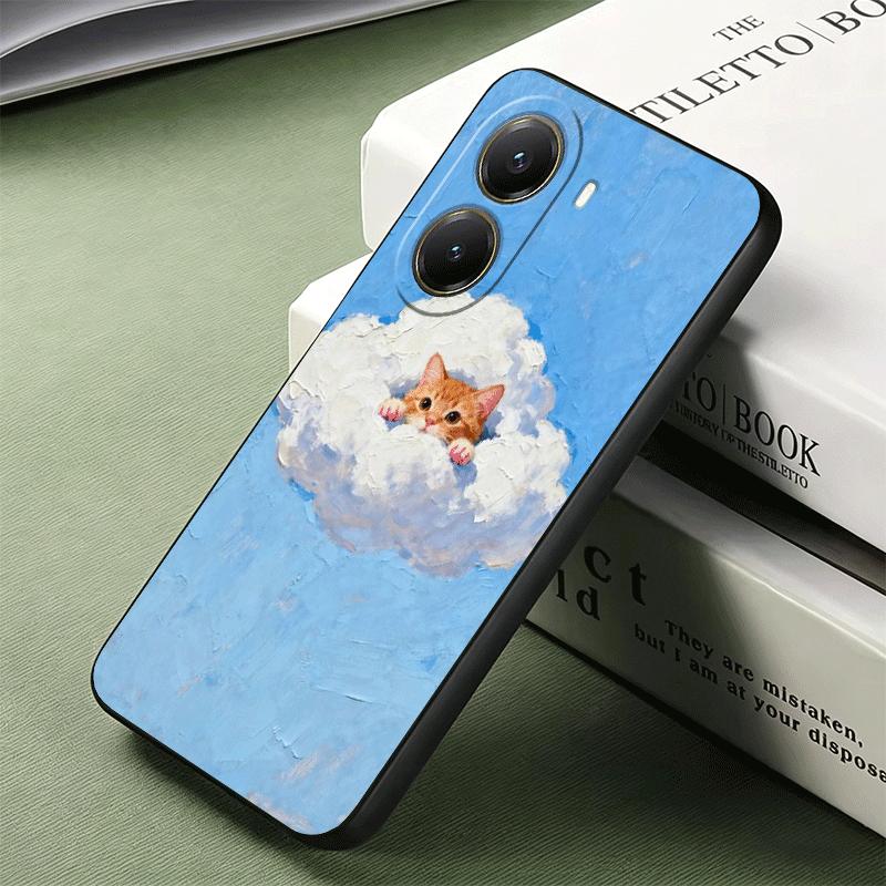 Cat Cute Kitten Cartoon Soft Phone Case for Xiaomi Poco X5 X6 X7 X8 Pro Max X3 F7 F8 Ultra M8 M7 M6 M5 Redmi 15 15C 14C 13C 12C