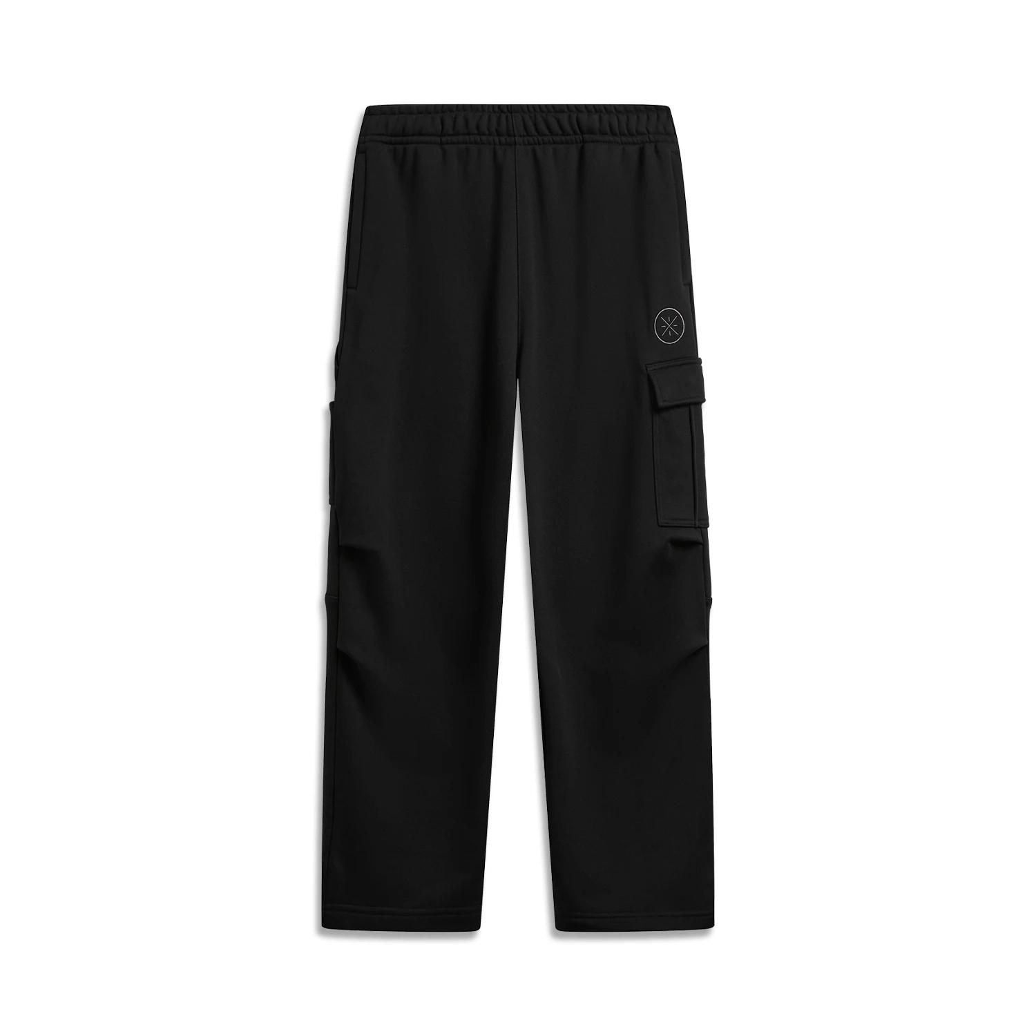 Li Ning Серия Wade Прямые штаны Однотонные Свободные Повседневные Штаны Мужские низ AKLW003-5 M