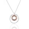 Popular Necklace Geometric Double Ring Short Pendant Sweater Chain Environmentally Friendly