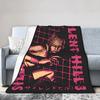 Warm BlanketGirls Boys Camping Silent Hill Throw Blanket Run Heather Flannel Bedspread For Bedroom Funny Sofa Bed Cover