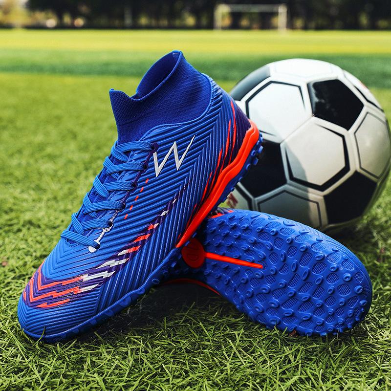New Men'S High-Top Football Shoes With Long Nails And Broken Nails. Teen Students Anti-Skid Professional Training Football Shoes For Men