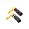 1Pc 2025 New New Metal BANANA PLUGS 24K Gold-plated 4MM Banana Connector with Screw Lock For Audio Jack Speaker Plugs White&Red