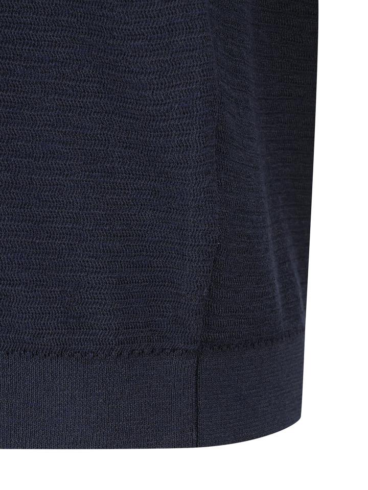 ZIOZIA Men'S) Miracul Slub Short Sleeve Polo Shirt_Navy