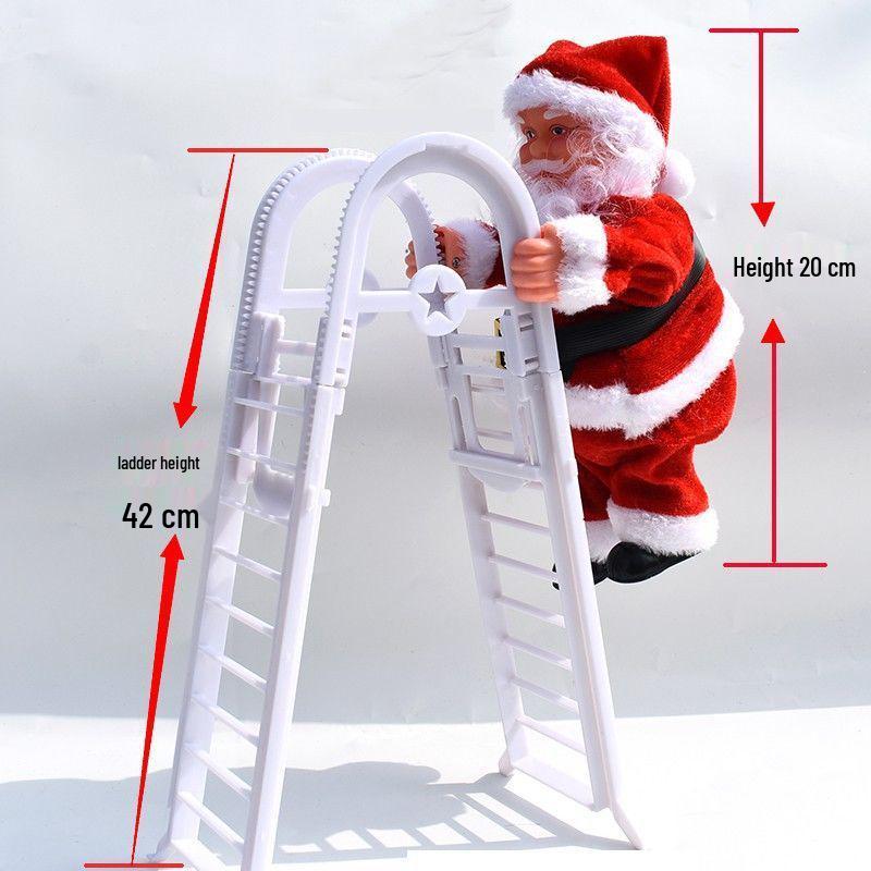 European Christmas Climbing Santa Electric Toy and Decoration